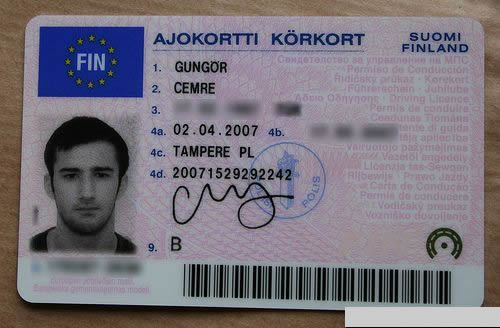 Finland driver's license